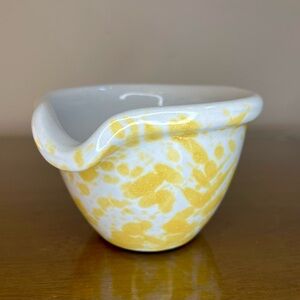 SOLD: Vintage Bennington Potters 1878 Agate Yellow Batter Mixing Bowl Morning